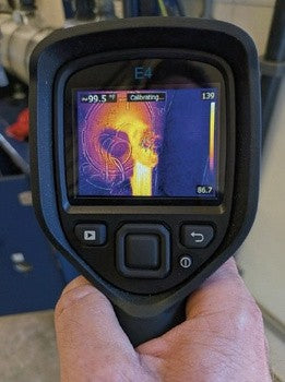 Thermal image of the lug after Cool-Amp